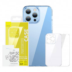 Комплект защиты Baseus SuperCeramic, прозрачный стеклянный корпус и закаленное стекло для iPhone 14 Plus