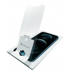 Защитная пленка eSTUFF Titan Shield со встроенным монтажным аппликатором для iPhone 12 Pro Max — прозрачная