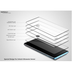 Закаленное стекло Kapsolo для Samsung Galaxy Note20 Ultra 5G, прозрачная защитная пленка для экрана