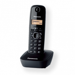 Panasonic Cordless KX-TG1611FXH Black Caller ID Wireless connection Phonebook capacity 50 entries Built-in display