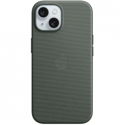 iPhone 15 FineWoven ümbris koos MagSafe'iga – Evergreen