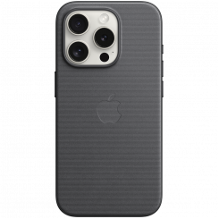iPhone 15 Pro FineWoven ümbris koos MagSafe'iga – must