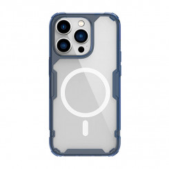 Магнитный чехол Nillkin Nature TPU Pro для Apple iPhone 14 Pro (синий)