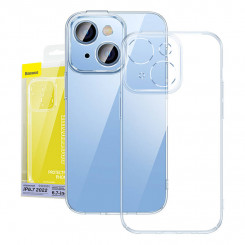 Baseus Crystal kaitsekomplekt, läbipaistev ümbris ja karastatud klaas iPhone 14 Plus jaoks