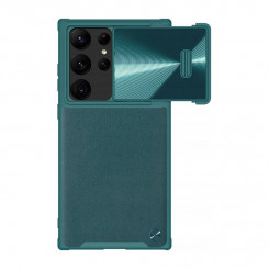Кожаный чехол Nillkin CamShield S для Samsung Galaxy S23 Ultra (зеленый)