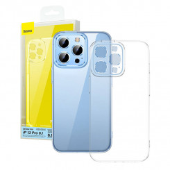 Baseus Crystal transparent protective case for iPhone 13 Pro + tempered glass + cleaning set
