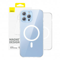 IP13 PRO MAX Baseus OS-Lucent Series Magnetic Phone Case (Transparent)