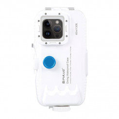 Пластиковый водонепроницаемый чехол для телефона Puluz для iPhone 14 Plus/Pro Max/13 Pro Max/12 Pro Max/11 Pro Max (белый)