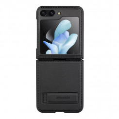 Nillkin Qin nahkümbris Samsung Galaxy Z Flip 5 jaoks (must)