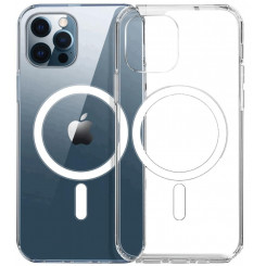 Магнитный гибридный чехол eSTUFF BERLIN для iPhone 12/12 Pro — прозрачный