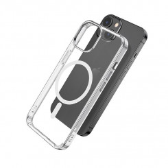Магнитный гибридный чехол eSTUFF BERLIN для iPhone 13 Mini — прозрачный