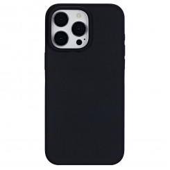 eSTUFF INFINITE RIGA silikoonümbris iPhone 15 Pro Max jaoks – must 100% taaskasutatud materjalidest