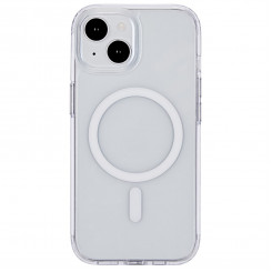 Магнитный гибридный чехол eSTUFF BERLIN для iPhone 15 Plus — прозрачный