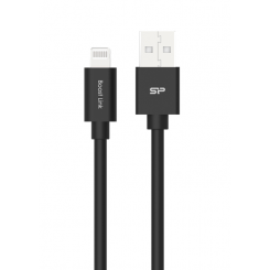 Кабель Silicon Power USB Type-A к Lightning LK15 MFi Apple, ПВХ, черный