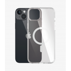 PanzerGlass HardCase MagSafe Ühildub Apple iPhone 14 Plus Clear MagSafe'iga; Sõjaväe klassi standard; 100% taaskasutatud raami materjal