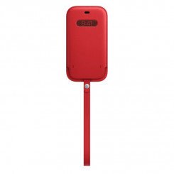 Apple 12 mini nahast varrukas koos MagSafe'i ümbrisega koos MagSafe'iga Apple iPhone 12 mini nahast punane