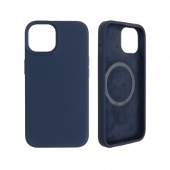 Фиксированный MagFlow с поддержкой MagSafe Задняя крышка Apple iPhone 14 Жидкий силикон Синий