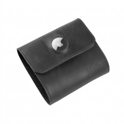 Фиксированный классический кошелек для AirTag Apple Натуральная воловья кожа Черный Размеры кошелька: 11 x 11,5 см; Закрытие кошелька фиксируется магнитом; Меньший карман для Apple AirTag; внутренний потайной карман; 4 кармана для кредитных карт или докум