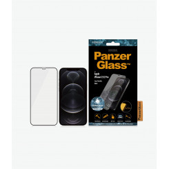 PanzerGlass Apple для iPhone 12 Mini стеклянный черный чехол удобный