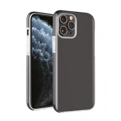 Vivanco Rock Solid mobile phone case 17 cm (6.7) Cover Black, Transparent