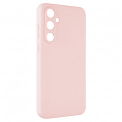 Фиксированная задняя крышка с фиксированной историей Samsung Galaxy A55 5G Прорезиненная, Розовая