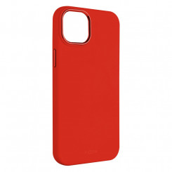 Фиксированная задняя крышка MagFlow Apple iPhone 15 Plus Жидкий силикон Красный
