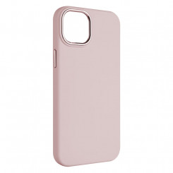 Фиксированная задняя крышка MagFlow Apple iPhone 15 Plus Жидкий кремний Розовый
