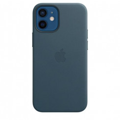 Кожаный чехол MagSafe для Apple iPhone 12 mini, цвет «Балтийский синий»