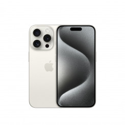 Apple iPhone 15 Pro 15,5 cm (6,1) kahe SIM-kaardiga iOS 17 5G USB Type-C 128 GB titaan, valge