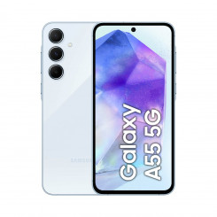 Samsung Galaxy A55 5G 16,8 cm (6,6) hübriid, kahe SIM-kaardiga Android 14 USB Type-C 8 GB 256 GB 5000 mAh sinine