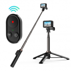 Telesin selfie stick nutitelefonidele ja spordikaameratele BT kaugjuhtimispuldiga (TE-RCSS-001)