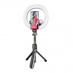 Puluzi selfie stick/statiiv topelt LED-valgustusega