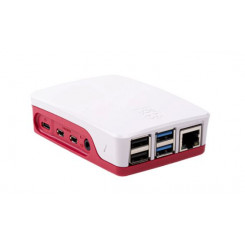 Raspberry Pi Pi Pi 4 ümbris punane valge