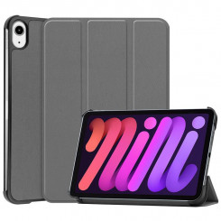 CoreParts Cover for iPad Mini 6 2021 for iPad Mini 6 (2021) Tri-fold Caster Hard Shell Cover with Auto Wake Function - Gray