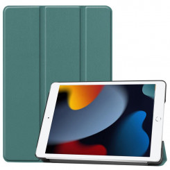 Чехол CoreParts для iPad 7/8 2019–2021 гг. Для iPad 7/8/9 (2019–2021 гг.) 10.2 Жесткий чехол с тройным колесиком и функцией автоматического пробуждения — темно-зеленый