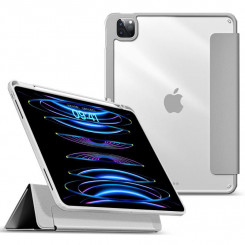eSTUFF BOSTON Съемный Зеркальный Пенал Для iPad Pro 12.9 2022/2021 — Серый/Прозрачный