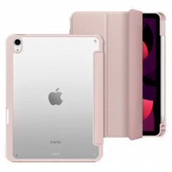 eSTUFF NEW YORK peegelpliiatsiümbris iPad 10.9 10. põlvkond 2022 jaoks – roosa/selge