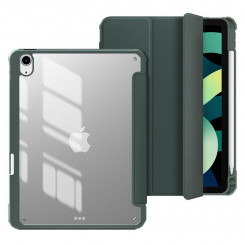 Зеркальный пенал eSTUFF NEW YORK для iPad 10.9 10-го поколения, 2022 г. — темно-зеленый/прозрачный