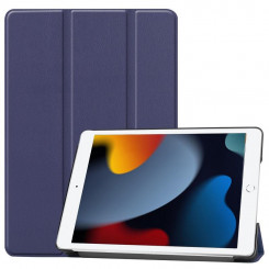 CoreParts Cover for iPad 6/7/8 2019-2021 for iPad 7/8/9 (2019-2021) 10.2 Tri-fold Caster Hard Shell Cover with Auto Wake Function - Dark Blue