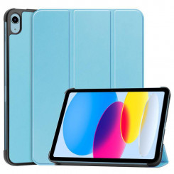 CoreParts For Apple iPad 10th Gen 10.9-inch (2022) Tri-fold Caster Hard Shell Cover with Auto Wake Function - Sky Blue