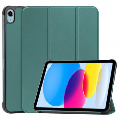 CoreParts для Apple iPad 10-го поколения, 10,9 дюйма (2022 г.), жесткий чехол с тройным складыванием и функцией автоматического пробуждения — темно-зеленый