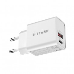 Blitzwolf BW-S20 wall charger, USB, USB-C, 20W (white)
