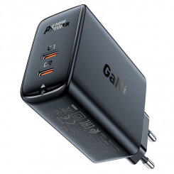 Acefast A29 PD50W GAN 2x USB-C 50W seinalaadija (must)