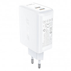 Настенное зарядное устройство Acefast A29 PD, GaN, 50 Вт, 2 порта USB, (белое)