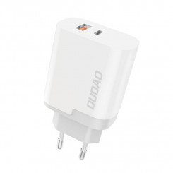 Сетевое зарядное устройство Dudao A6XSEU USB + USB-C 22,5 Вт (белое)