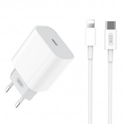 Wall charger + Lightning cable XO L77 20W (white)