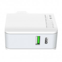 LDNIO A4403C USB-зарядное устройство, USB-C 20 Вт + USB-C — кабель Lightning