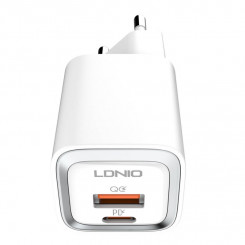 LDNIO A2318C USB-зарядное устройство, USB-C 20 Вт + кабель Lightning