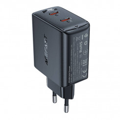Сетевое зарядное устройство Acefast A49, 2x USB-C, 35 Вт PD (черный)
