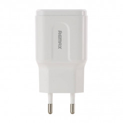 Remax wall charger, RP-U22, 2x USB, 2.4A (white)